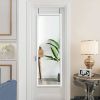 White Full Length Bedroom Mirror with Over the Door or Wall Mounted Design