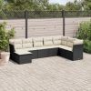 Garden Sofa Set Black
