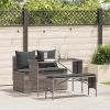 Garden Dining Set Grey
