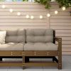 Corner Sofa Honey brown Solid pine wood, plywood slats Standard
