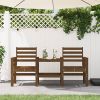 Garden Bench Honey brown Solid pine wood Standard Seats Many