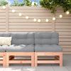 Garden Middle Sofa Natural Solid Douglas wood Medium Modular