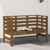 Garden Bench Honey brown Solid pine wood Standard Tough