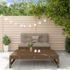 Garden Lounge Set Honey Brown Solid Pine Wood Medium Modular