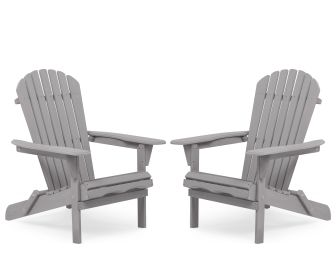 2 Pack Outdoor Wooden Folding Beach Chairs Frog Style Portable Patio Lawn Chairs Classic Deck Chairs for Garden Backyard Camping Porch Balcony Relaxat