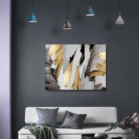 Framed Canvas Wall Art Decor Abstract Style Painting, Gold and Silver Color Painting Decoration For Office Living Room, Bedroom Decor-Ready To Hang Framed Canvas Wall Art Decor Abstract Style Painting, Gold and Silver Color Painting Decoration For Office Living Room, Bedroom Decor-Ready To Hang