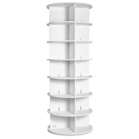 VEVOR 7 Tiers Rotating Shoe Rack Tower, 360°Spinning Shoe Display, Revolving Shoe Rack Storage Round Carousel, Lazy Susan Shoe Rack Organizer