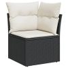 Garden Sofa Set Black
