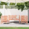 Garden Lounge Set Natural Wood Solid Douglas wood Medium Durable