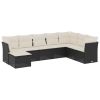 Garden Sofa Set Black