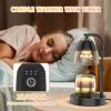 RAINBEAN Candle Warmer Lamp with Timer and Dimmer, Height Adjustable Electric Candle Lamp Warmer for Jar Scented Candles Dimmable Candle Melter