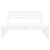 Garden Middle Sofa White Solid Pine Wood 47.2x31.5 in Modular
