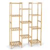 11-Tier Bamboo Plant Stand for Living Room Balcony Garden