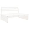 Garden Middle Sofa White Solid Pine Wood 47.2x31.5 in Modular
