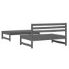 Garden Lounge Set Grey Solid pine wood Medium Modular