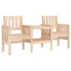 Garden Bench Natural Pine Solid Pine Wood 2-seater Durable