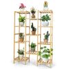 11-Tier Bamboo Plant Stand for Living Room Balcony Garden