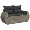 Garden Sofa Set Gray