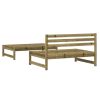 Garden Lounge Set Natural Pine Impregnated Pine Wood 2-seater