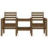 Garden Bench Honey brown Solid pine wood Standard Seats Many