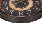 Clocks, 24" Round, Gear Mechanism, Wall Clock, Brown, Traditional