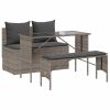 Garden Dining Set Grey