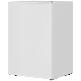 2.5 Cu.Ft Mini Fridge, Single Door Compact Refrigerator with Freezer, Adjustable Thermostat, Reversible Door, White (Option: White-472x465x798 mm)