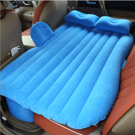 Car Inflatable Bed (Color: Sky blue)