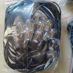 10M String Lights Outdoor, 110V Hanging Patio Lights With 10 E27 Sockets, Warm Yellow Edison Bulbs, Weatherproof Pendant Lights For  Garden Party (Option: 10m)