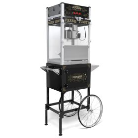 Luxury Commercial Fully Automatic Popcorn Machine (Color: Black)