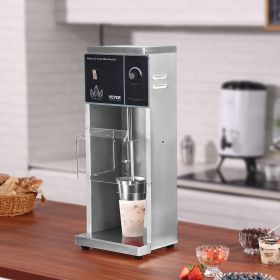 Ice Cream Blender 400W  Ice Cream Mixer Stir Machine 304 Stainless Steel (Option: Silver)