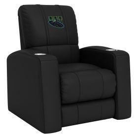 Relax Home Theater Recliner with Tampa Bay Rays City Connect Pelican Logo (Material: Commercial Grade Synthetic Leather)