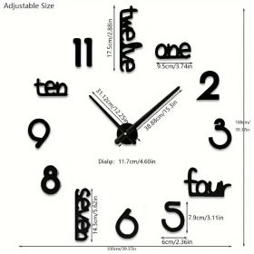"Contemporary Giant Wall Clock – Ultra Thin Silent Decor for Home & Office" (size: 40  silver)