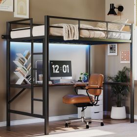 LOFT BED (Main Material: MDF+Metal, Main Color: Black)