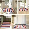 home decor Patriotic family door mat, indoor and outdoor anti-slip entrance mat, red, white and blue patriotic patterns, beautiful and eternal